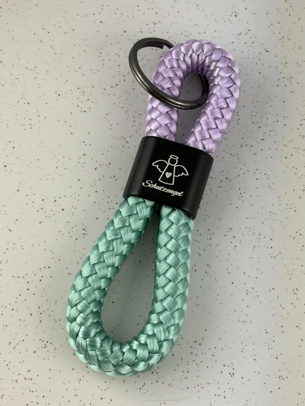 Schutzengel Schlüsselanhänger aus Segelseil | Glücksbringer & Geschenk