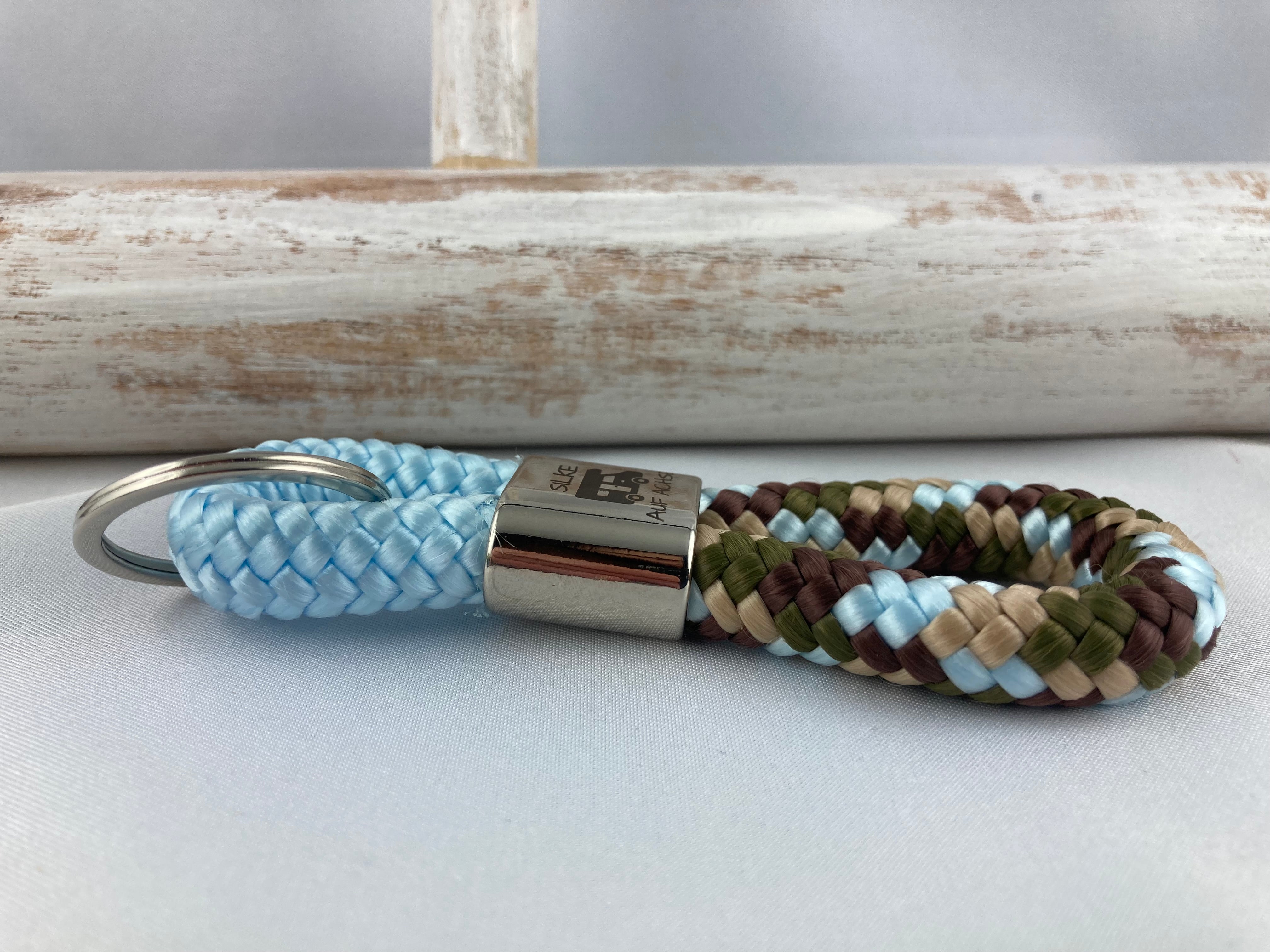 Personalisierter Wohnmobil-Schlüsselanhänger aus Segelseil