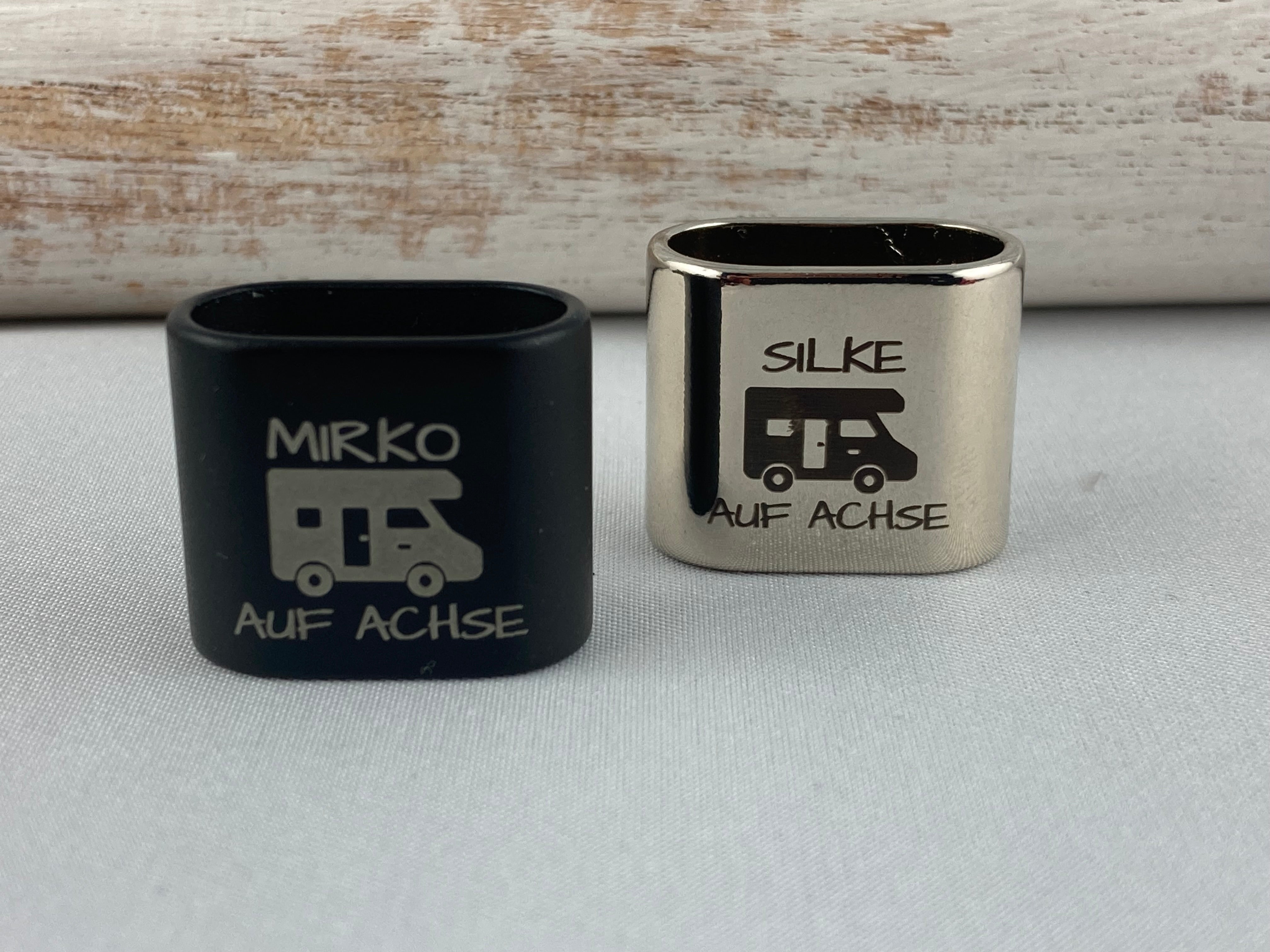 Personalisierter Wohnmobil-Schlüsselanhänger aus Segelseil