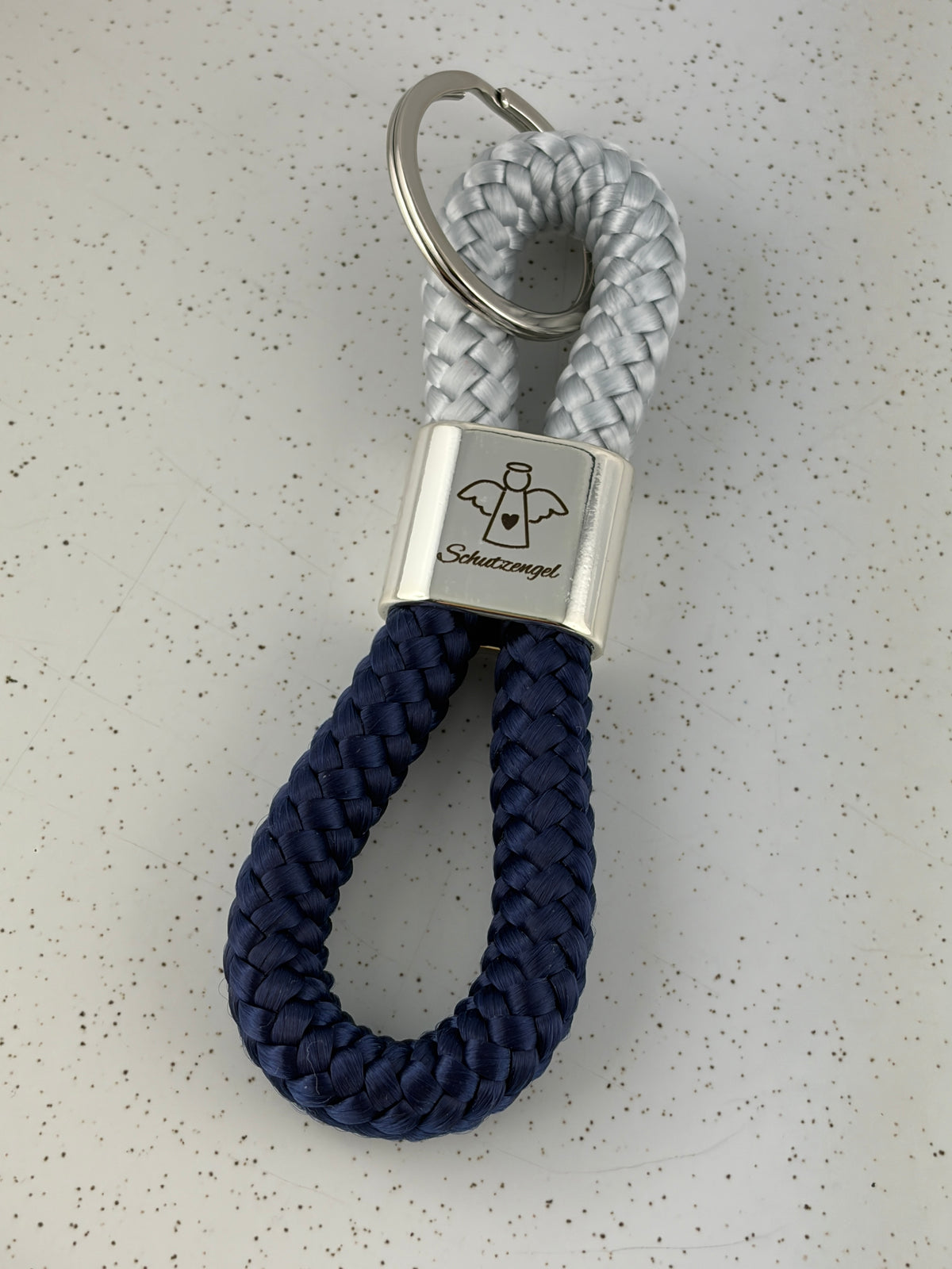 Schutzengel Schlüsselanhänger aus Segelseil | Glücksbringer & Geschenk