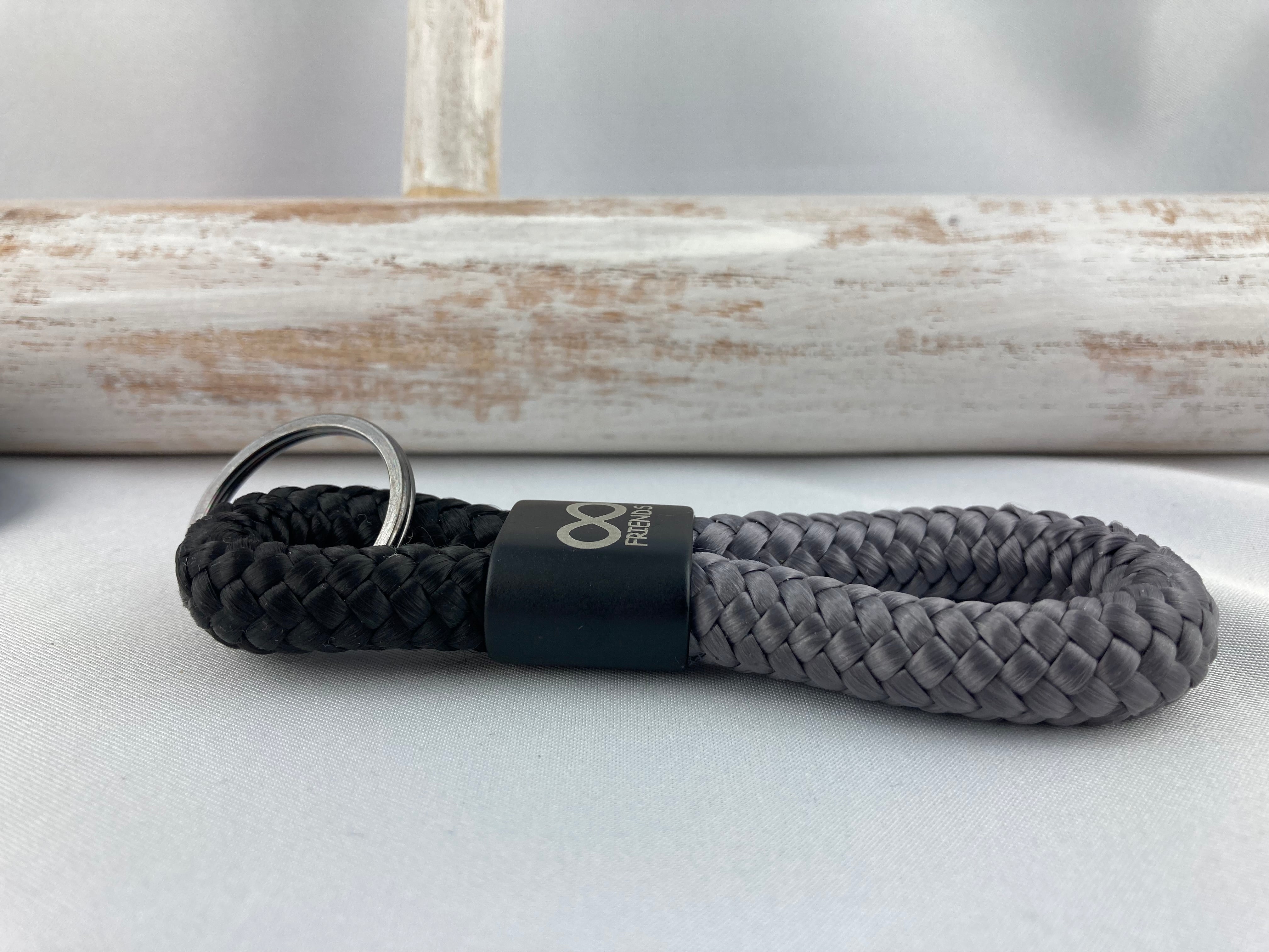 Schlüsselanhänger "Friends" aus Segelseil - Unendlichkeitszeichen - Freundschaft Geschenk