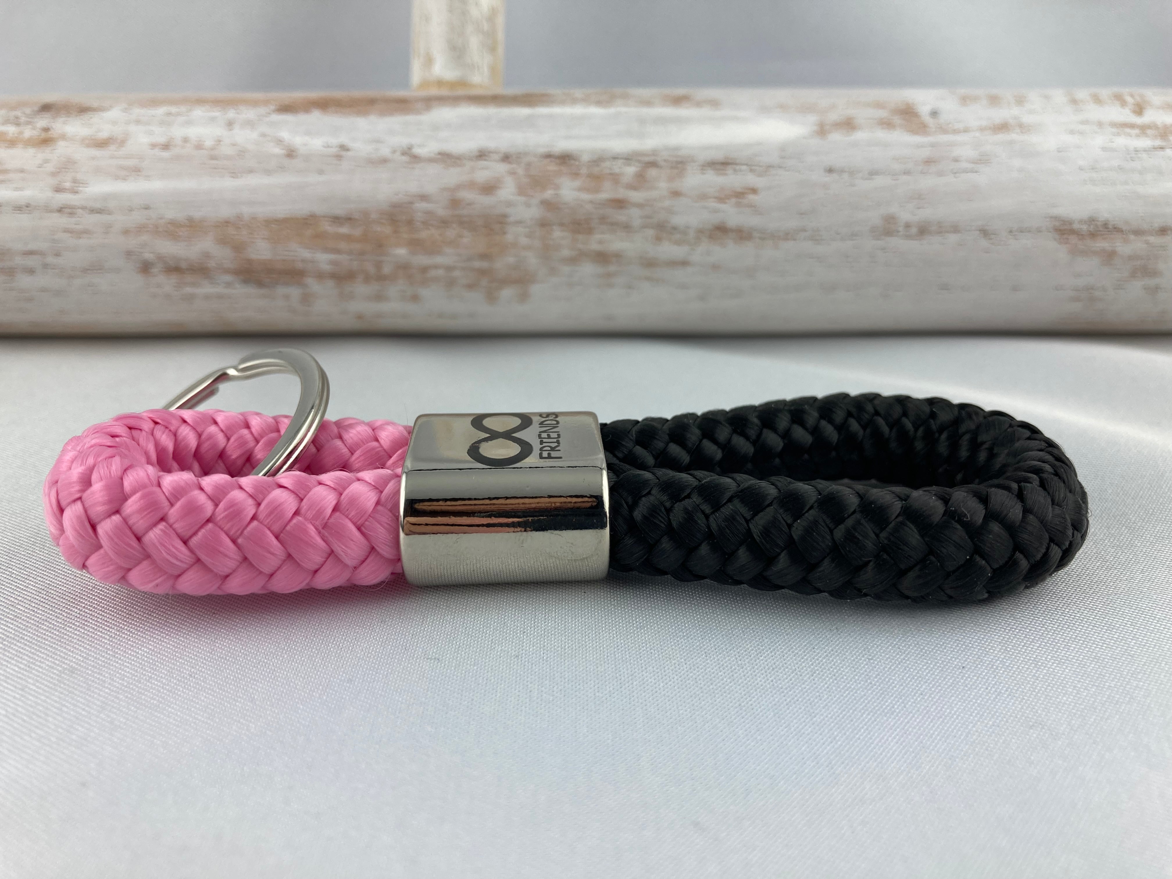 Schlüsselanhänger "Friends" aus Segelseil - Unendlichkeitszeichen - Freundschaft Geschenk