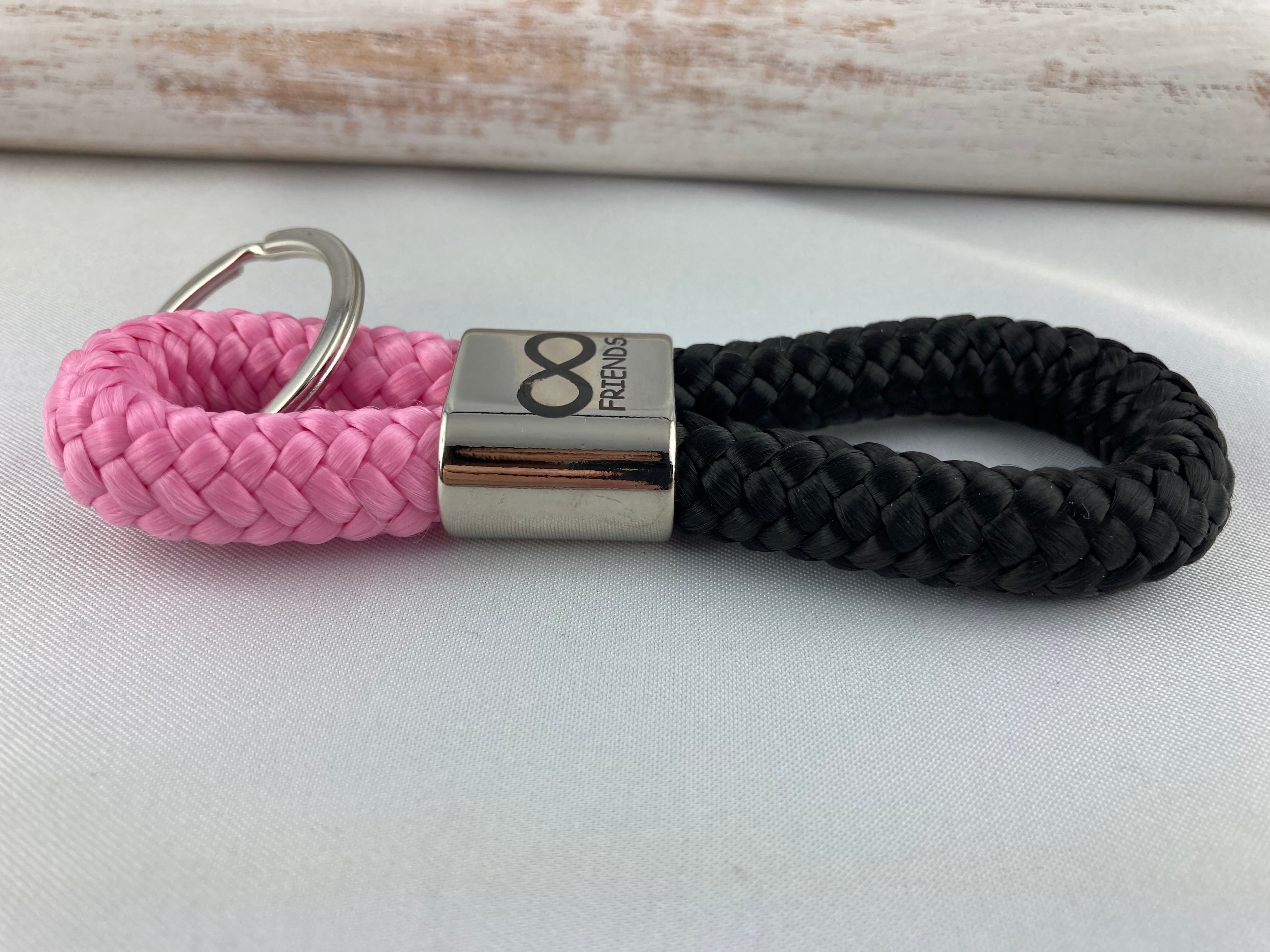 Schlüsselanhänger "Friends" aus Segelseil - Unendlichkeitszeichen - Freundschaft Geschenk